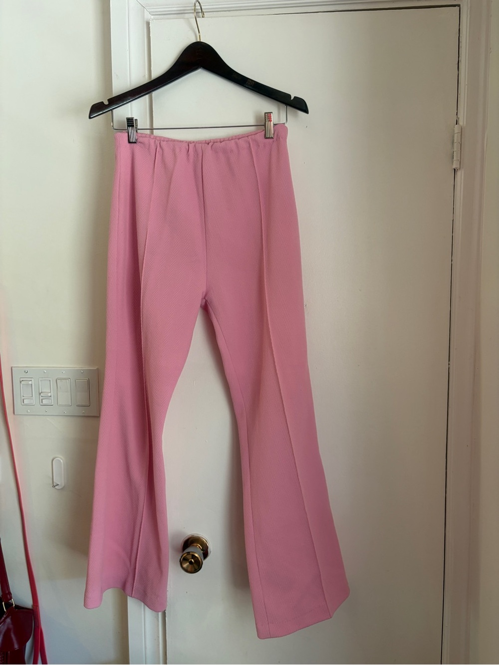 70s union Pink Flared bell bottom Pants